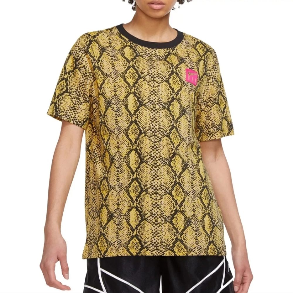 Nike Fly Oversized Boyfriend Fit Snakeskin Basketball Shirt LG